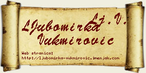 LJubomirka Vukmirović vizit kartica
